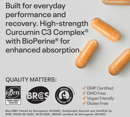 Curcumin 500 + Bioperine