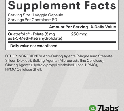 5-MTHF 5mg Quatrefolic