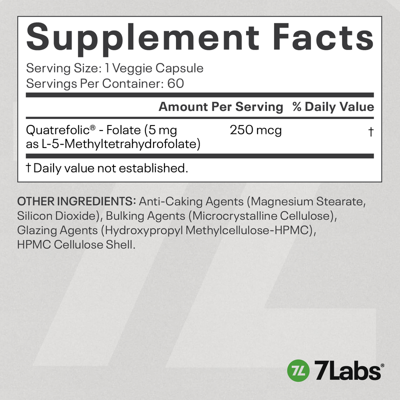 5-MTHF 5mg Quatrefolic